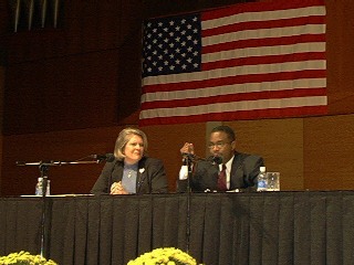 Cleveland Mayoral Candidates Jane Campbell and Raymond Pierce