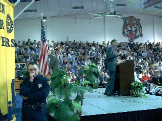 Ralph Nader speaks to Saint Ignatius High School