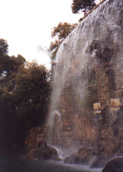 Waterfall at le Château, Nice, France