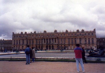 Versailles Palace as seen from the Gardens