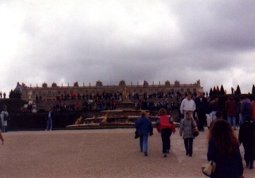 Versailles Palace as seen from the Gardens